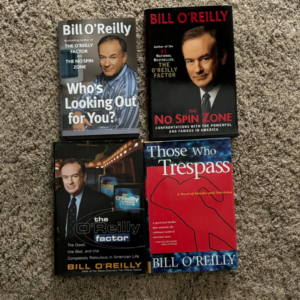 Bill O’Reilly hard back book lot bundle excellent O’Reilly Factor No Spin Zone